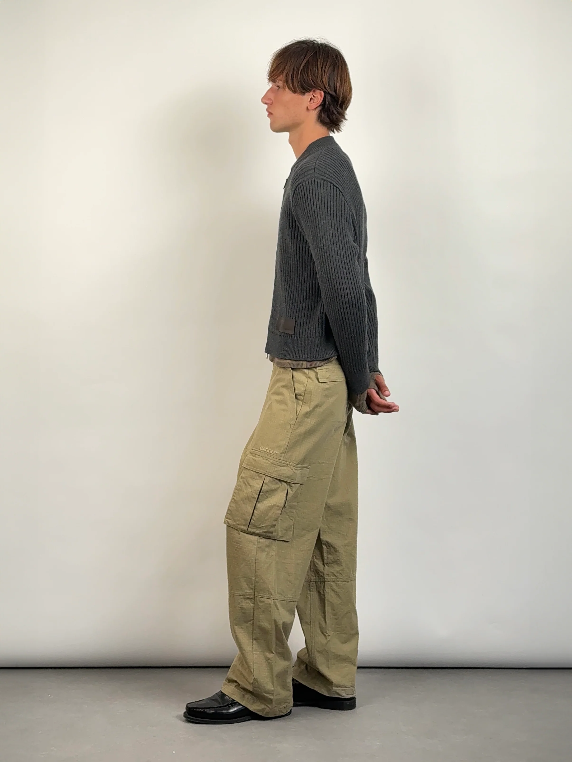 Ash Knit Bomber in Grey - Image 6