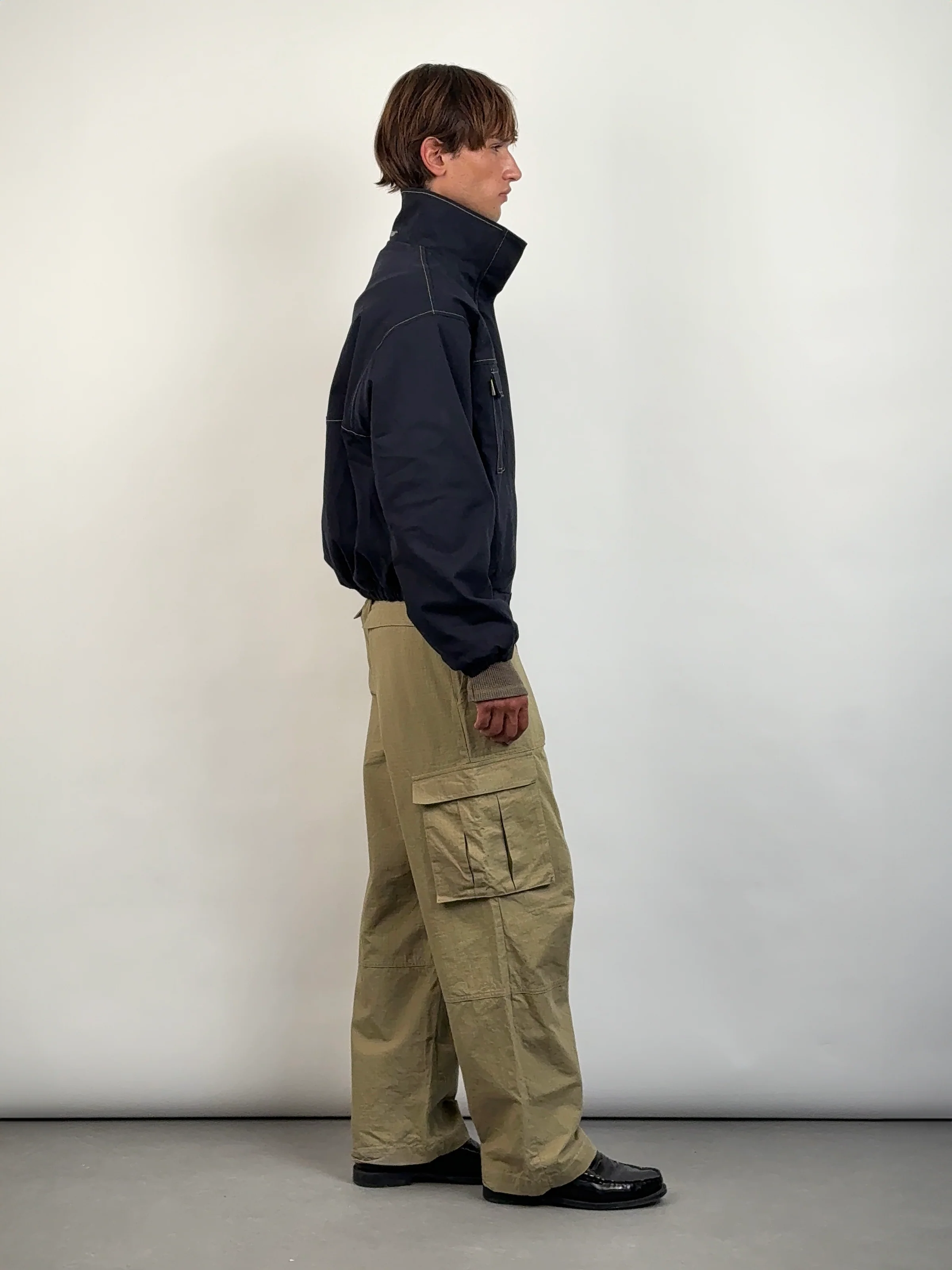 Barrau Fleece Jacket in Navy - Image 6
