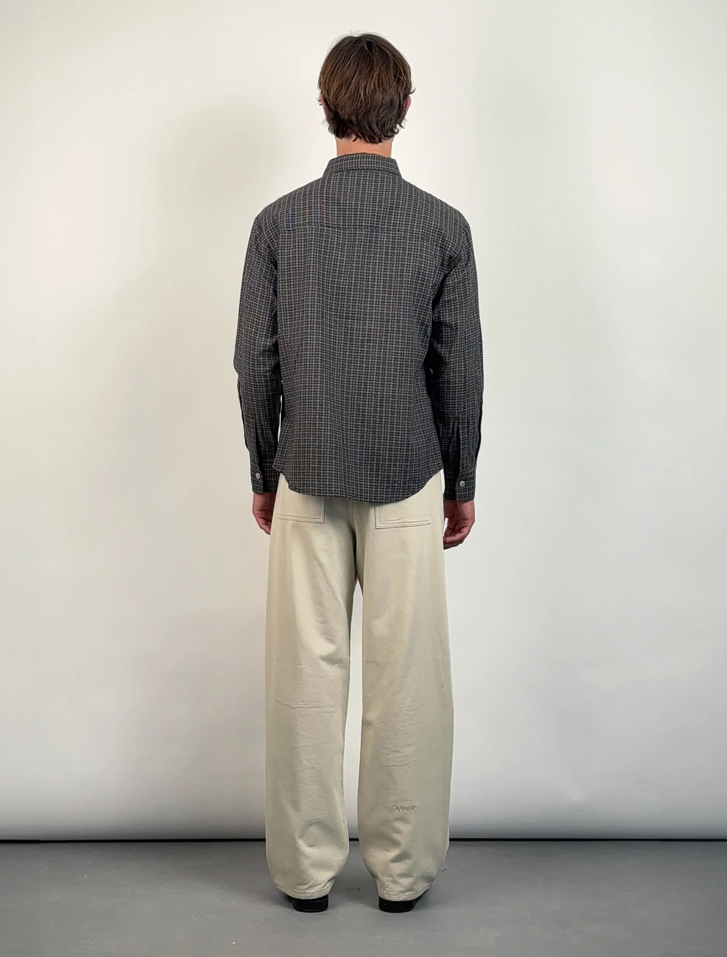 Beck Snap Shirt in Brown Checks - Image 6