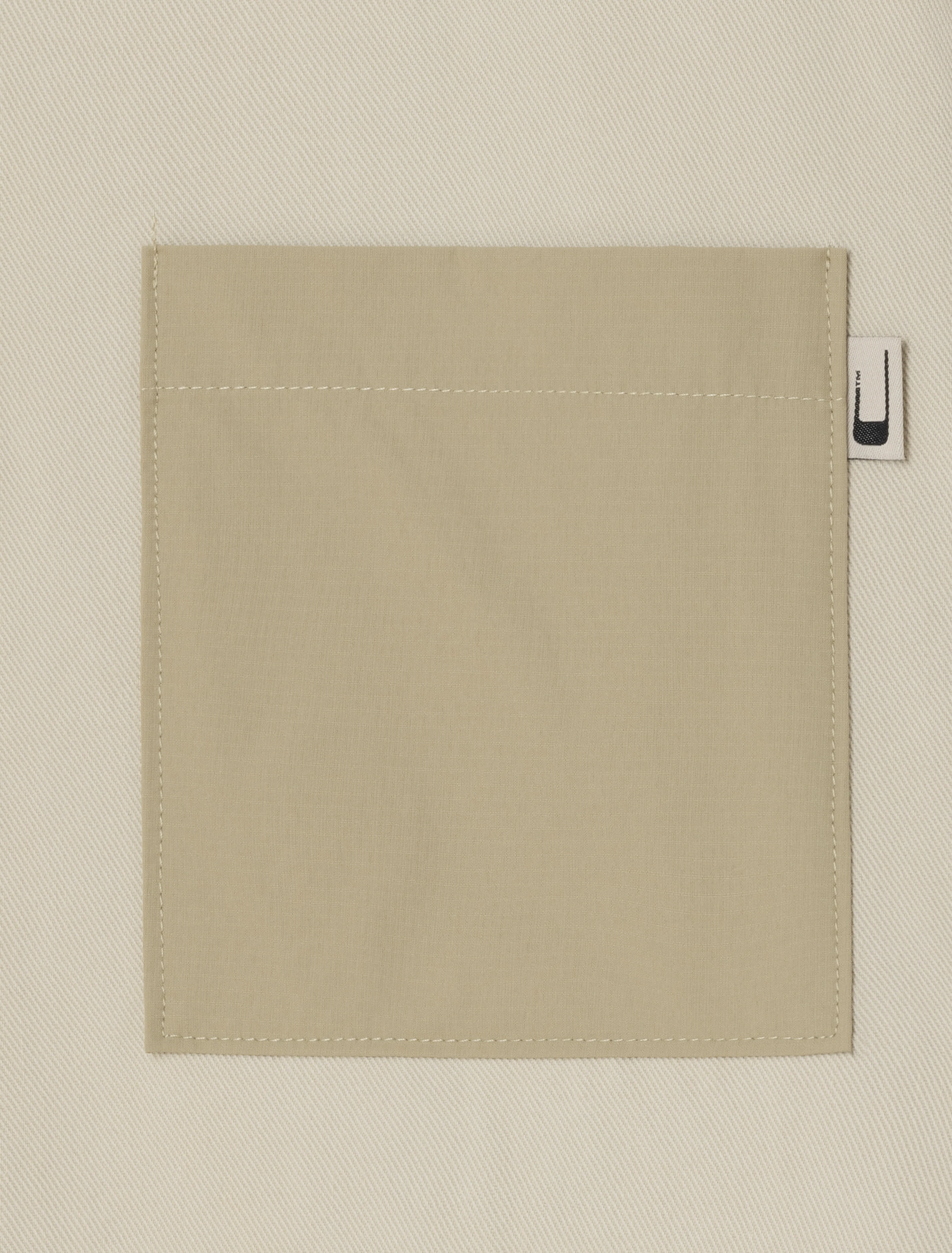 Cercs Twill Overshirt in Beige - Image 3
