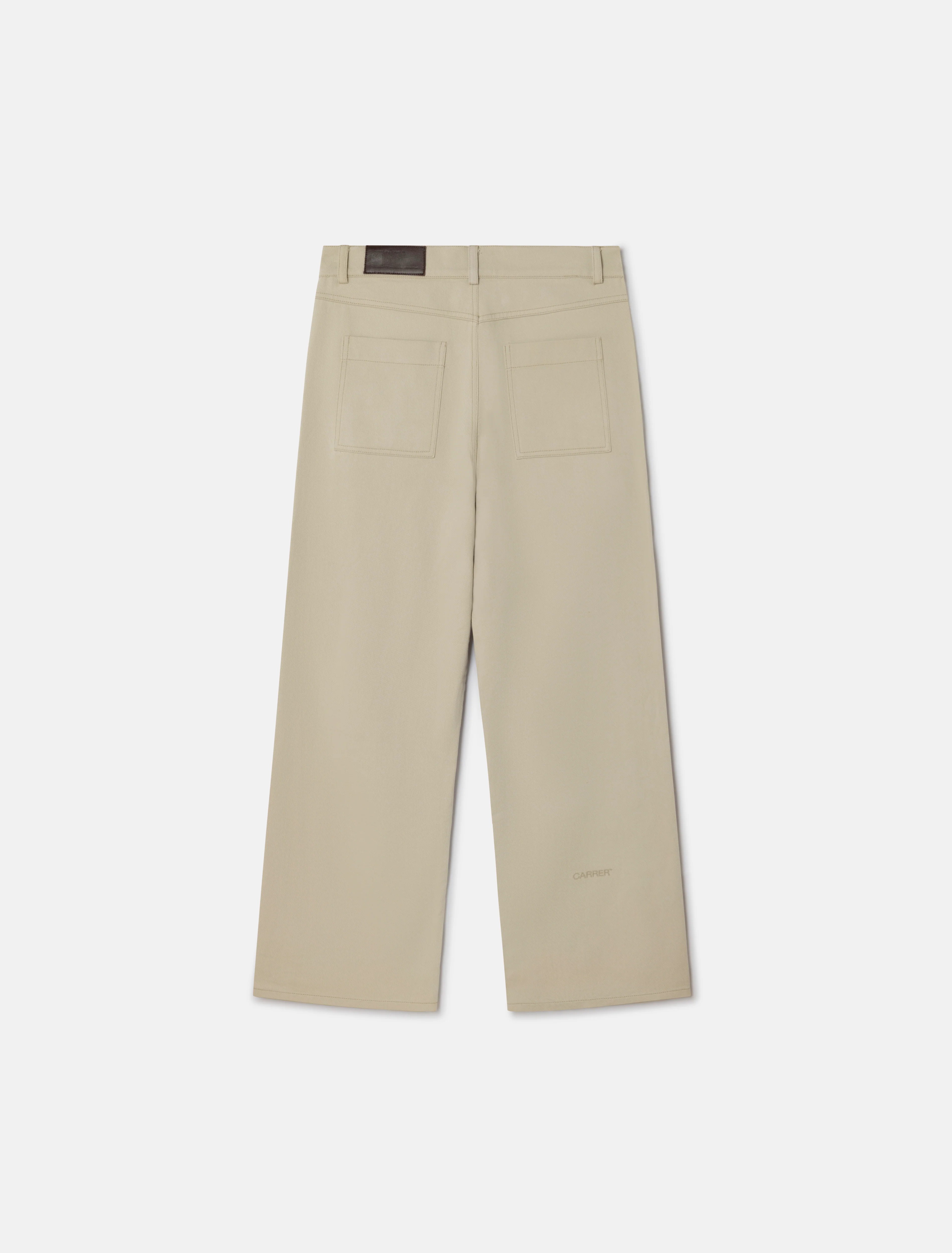 Cercs Wide Straight Pant in Beige - Image 3