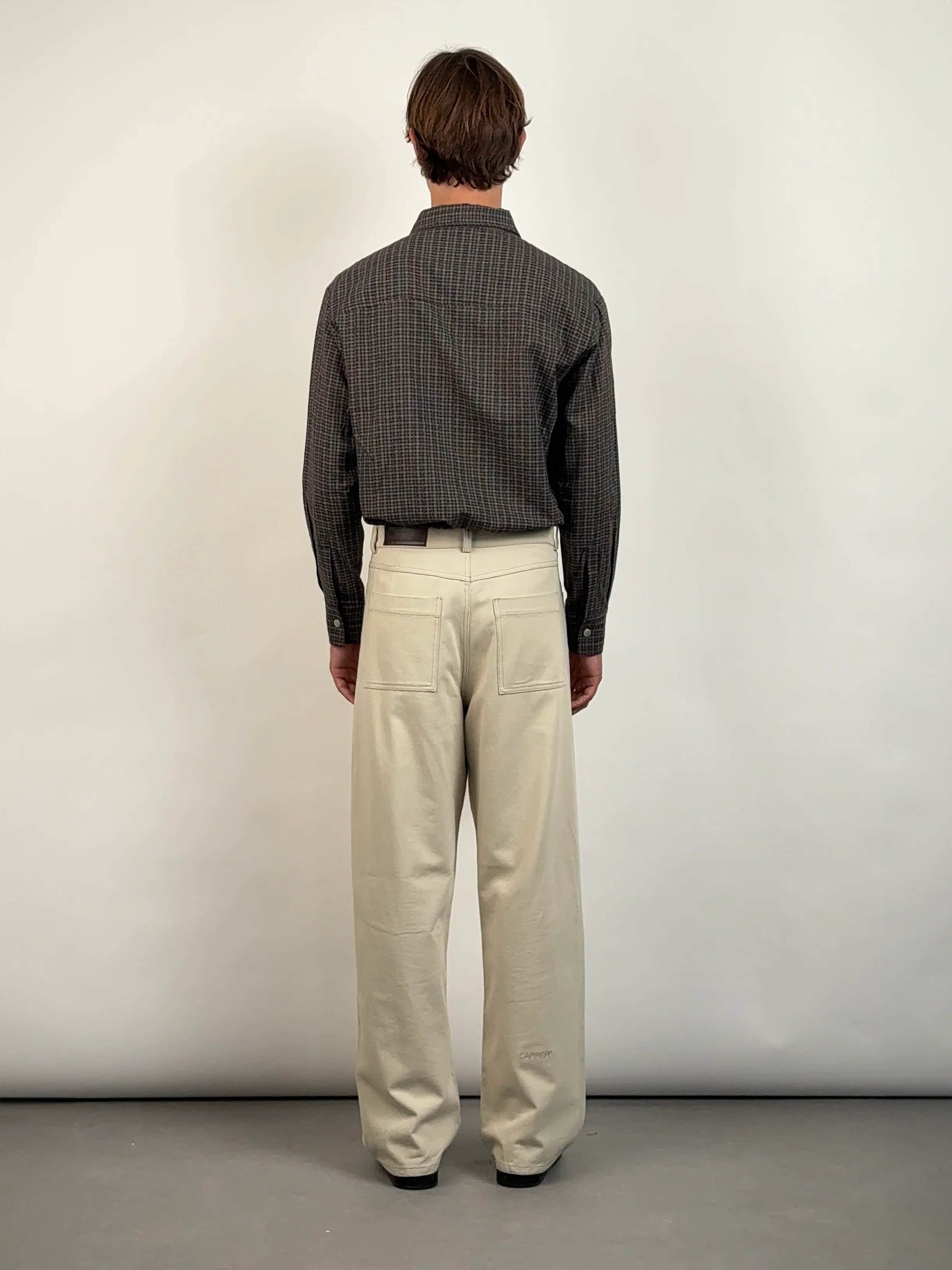 Cercs Wide Straight Pant in Beige - Image 4