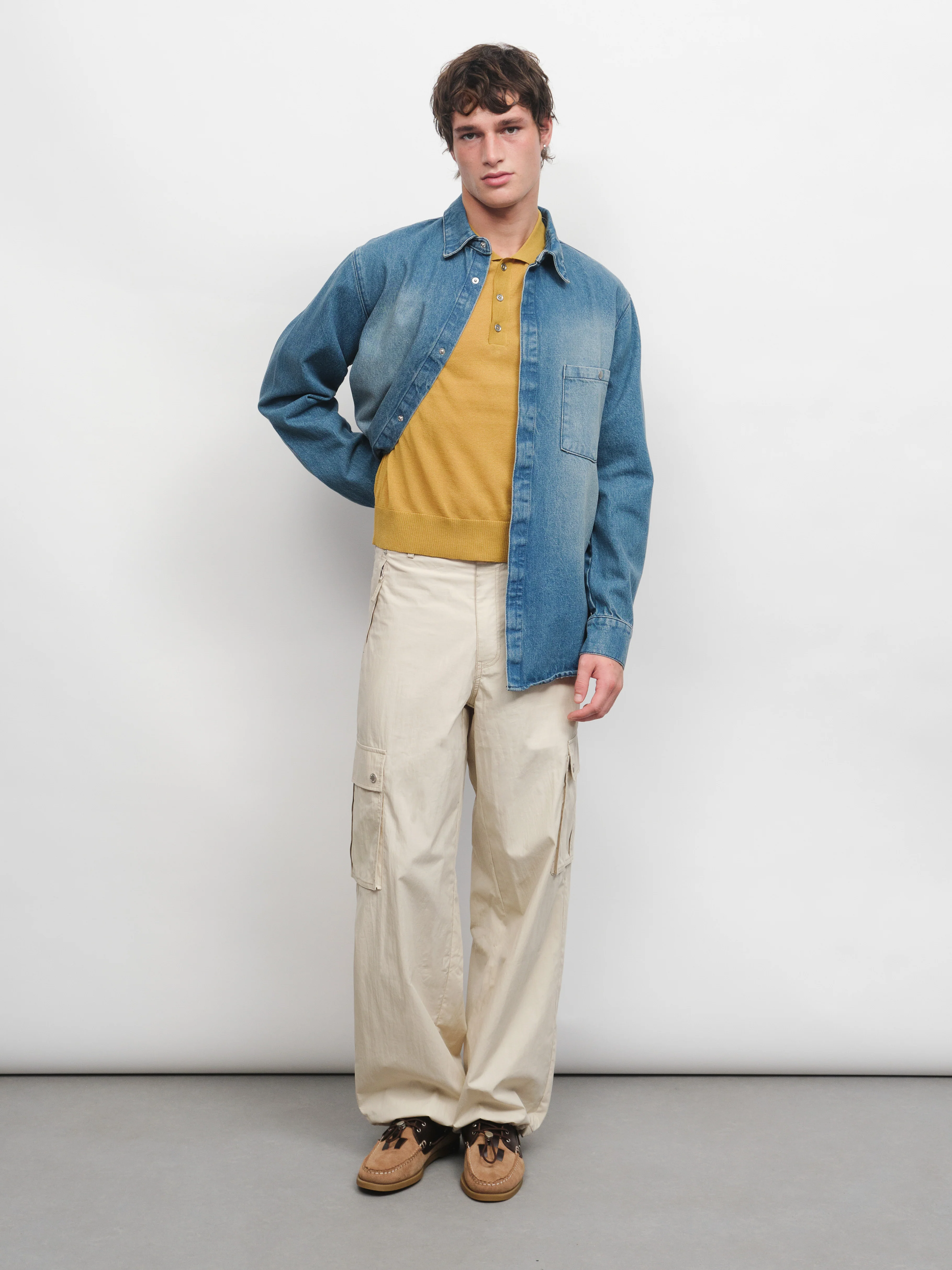 Ciel Denim Overshirt in Denim - Image 4