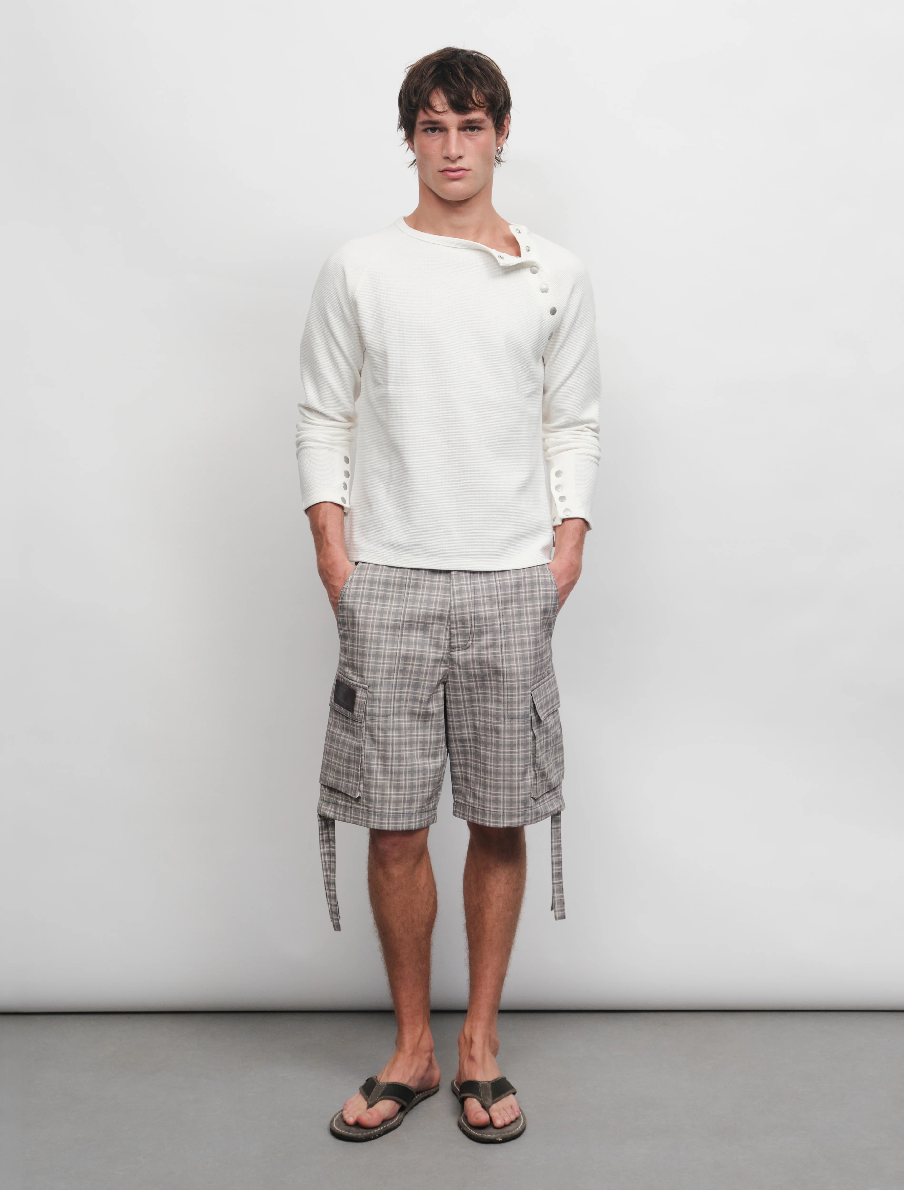Cobalt Cargo Short in Checks - Image 4
