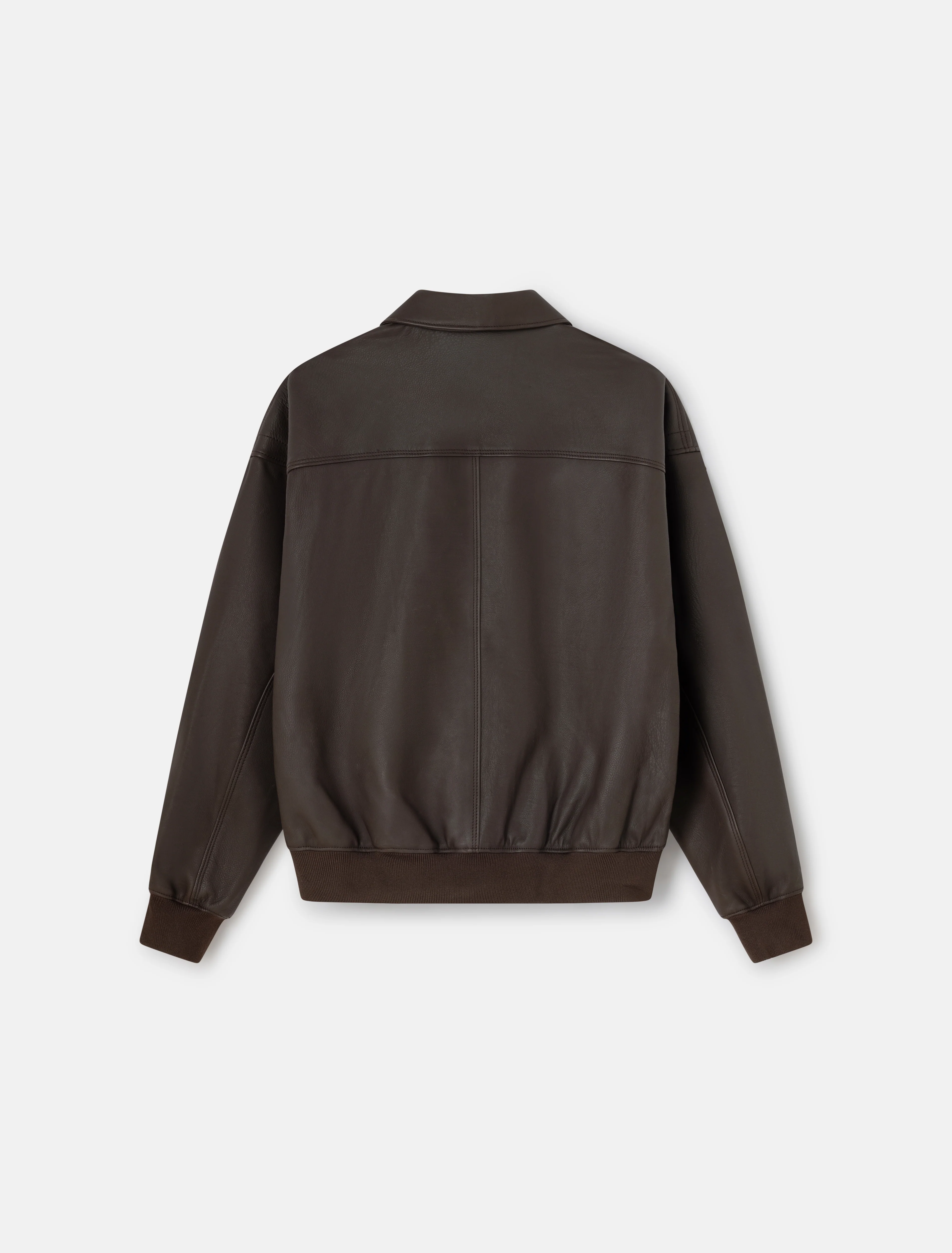 Coda Leather Jacket in Brown - Image 3