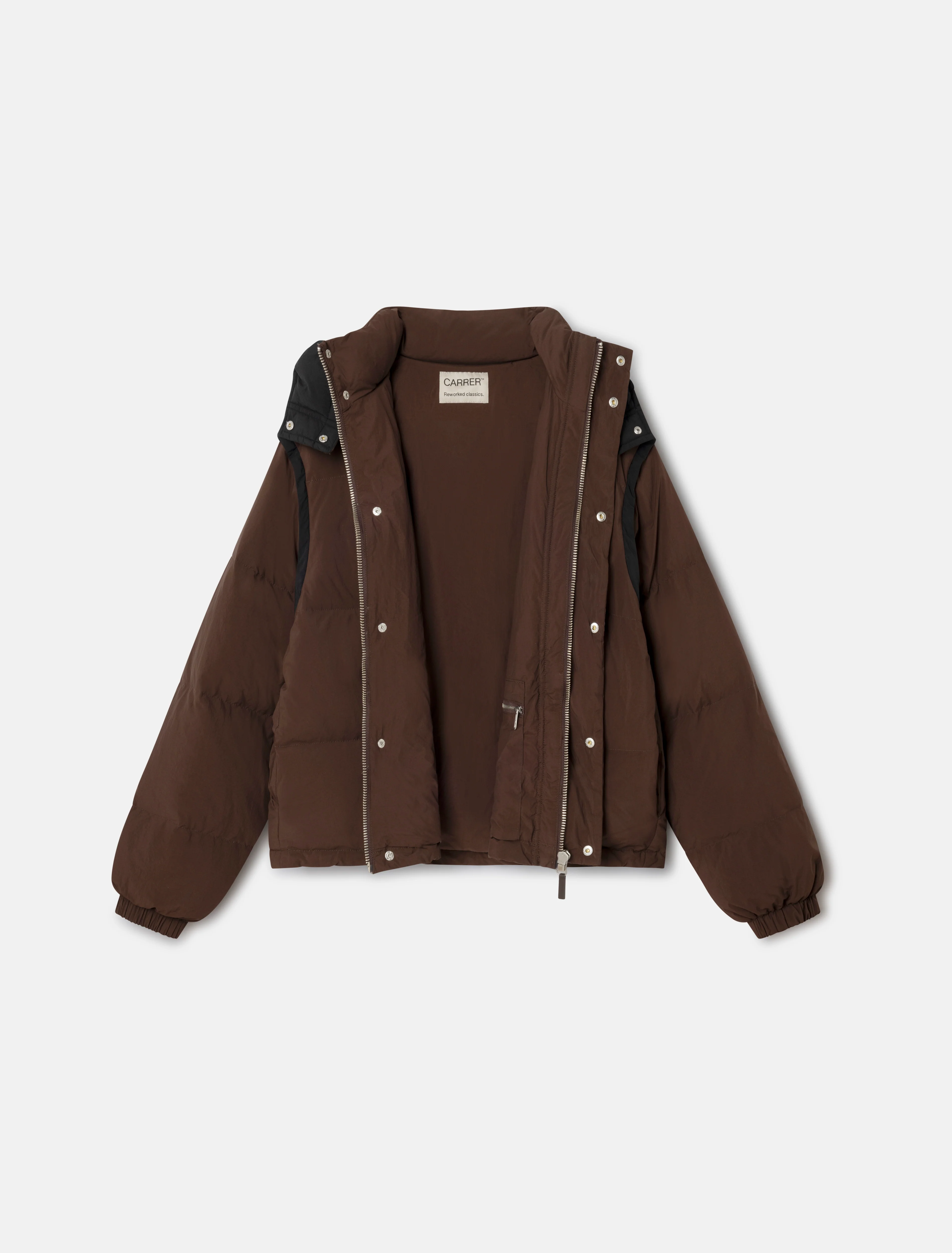 Crosby Puffer Jacket in Brown - Image 4