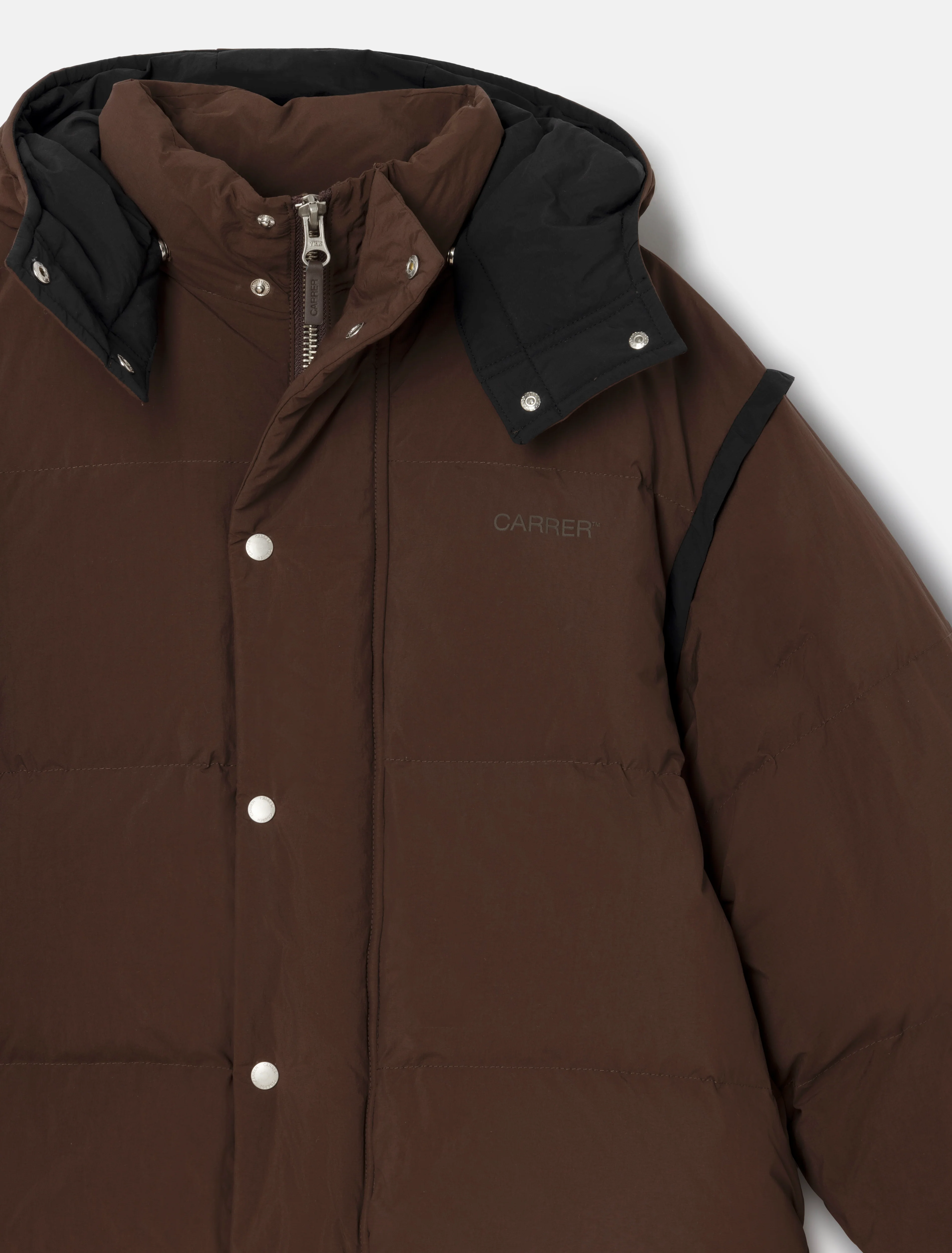 Crosby Puffer Jacket in Brown - Image 5