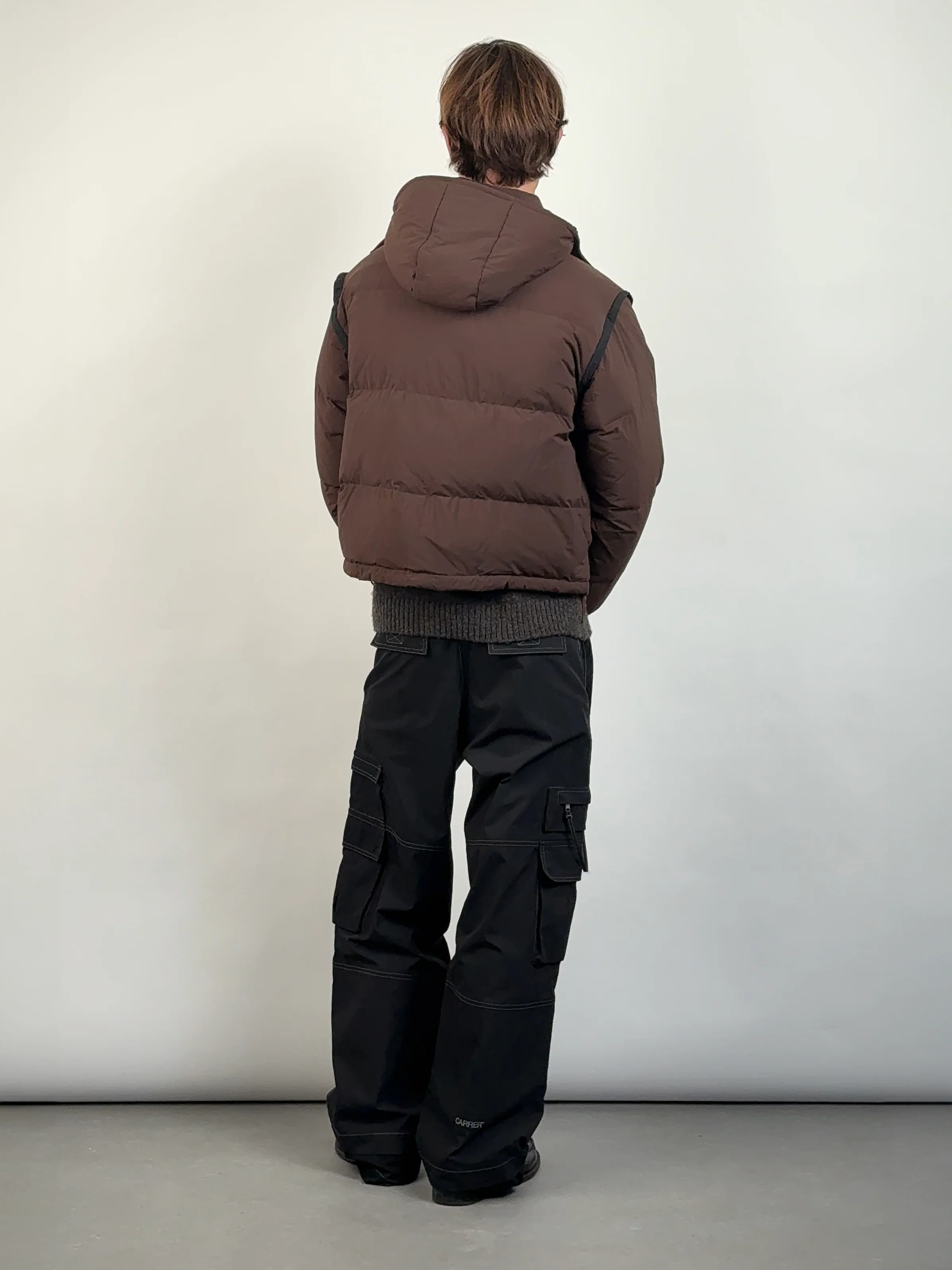 Crosby Puffer Jacket in Brown - Image 6