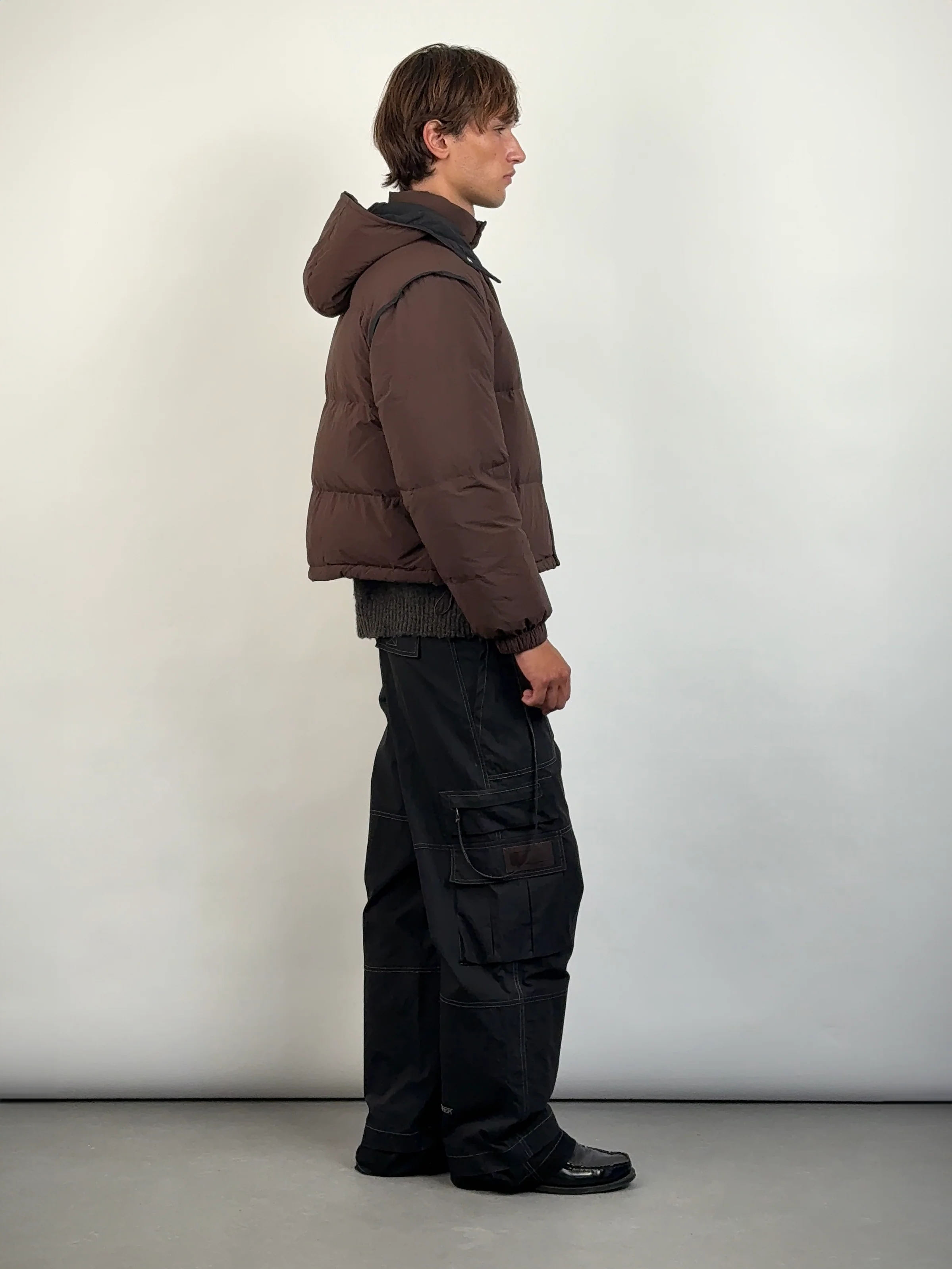 Crosby Puffer Jacket in Brown - Image 7