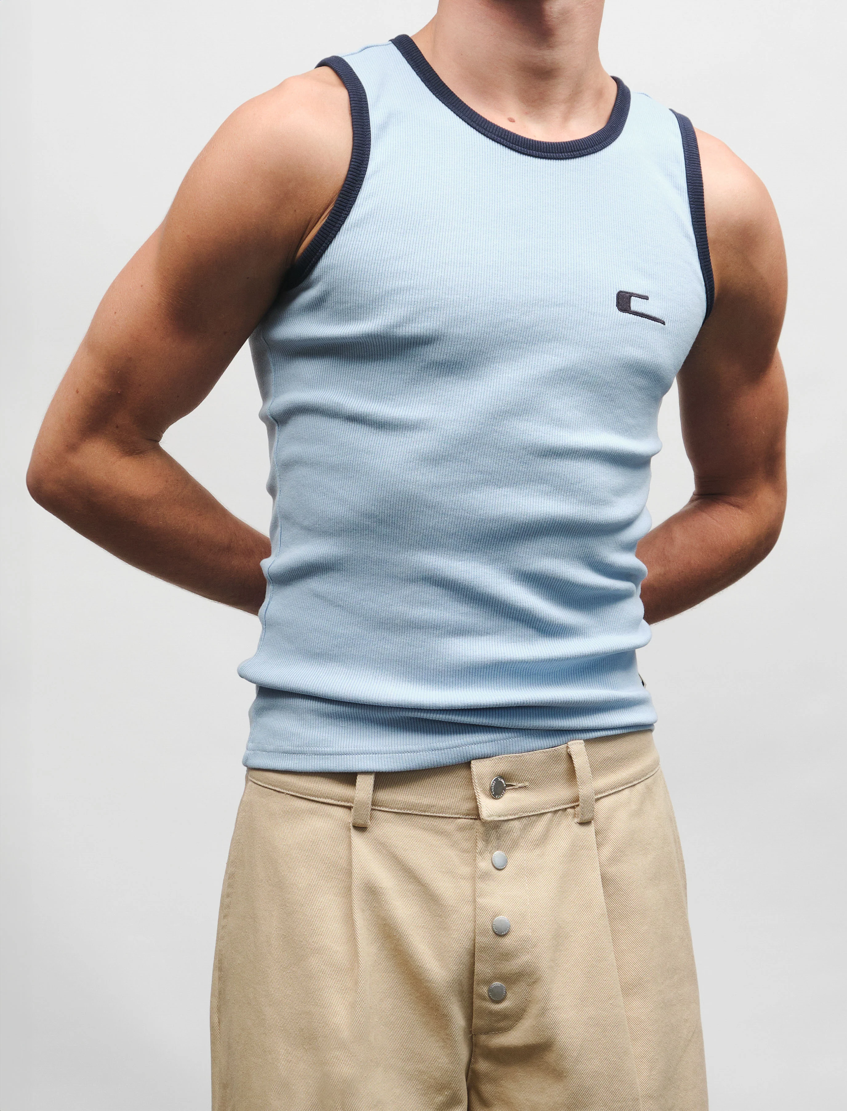 Ferraz Tank Top in Blue - Image 4