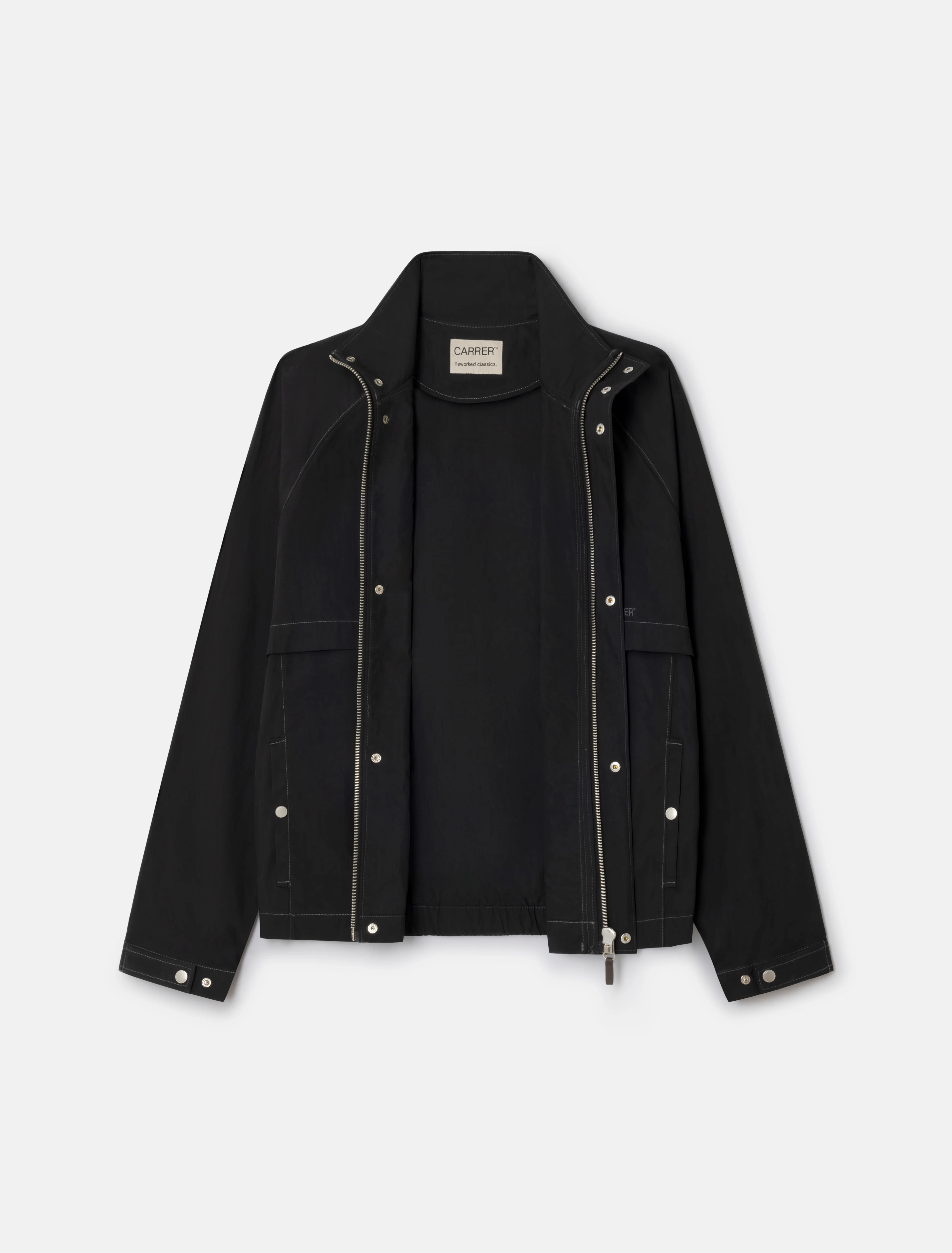 Finn Light Ripstop Jacket in Black - Image 4