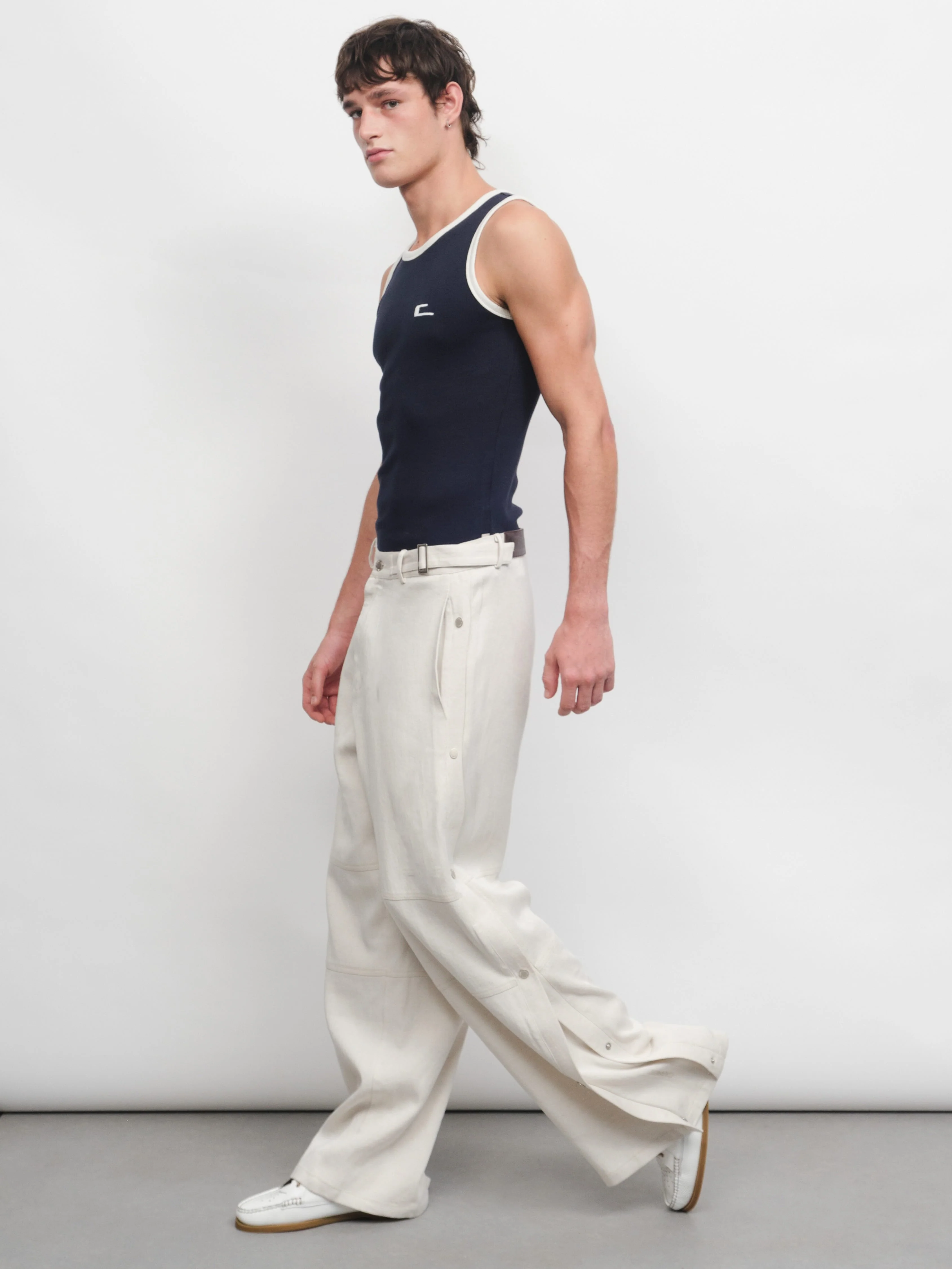 Knox Pant in Ecru - Image 4