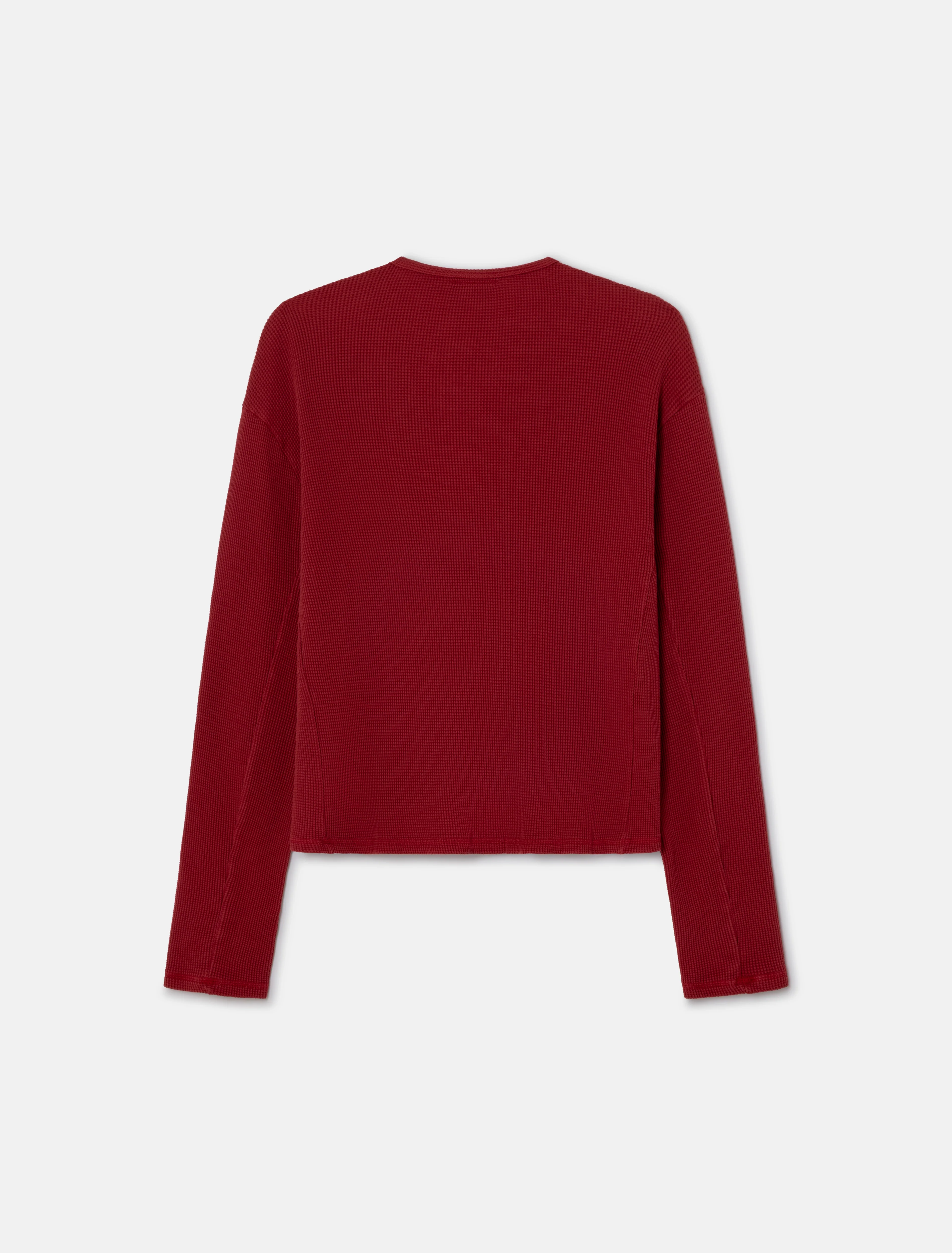 Lis Henley in Faded Red - Image 3