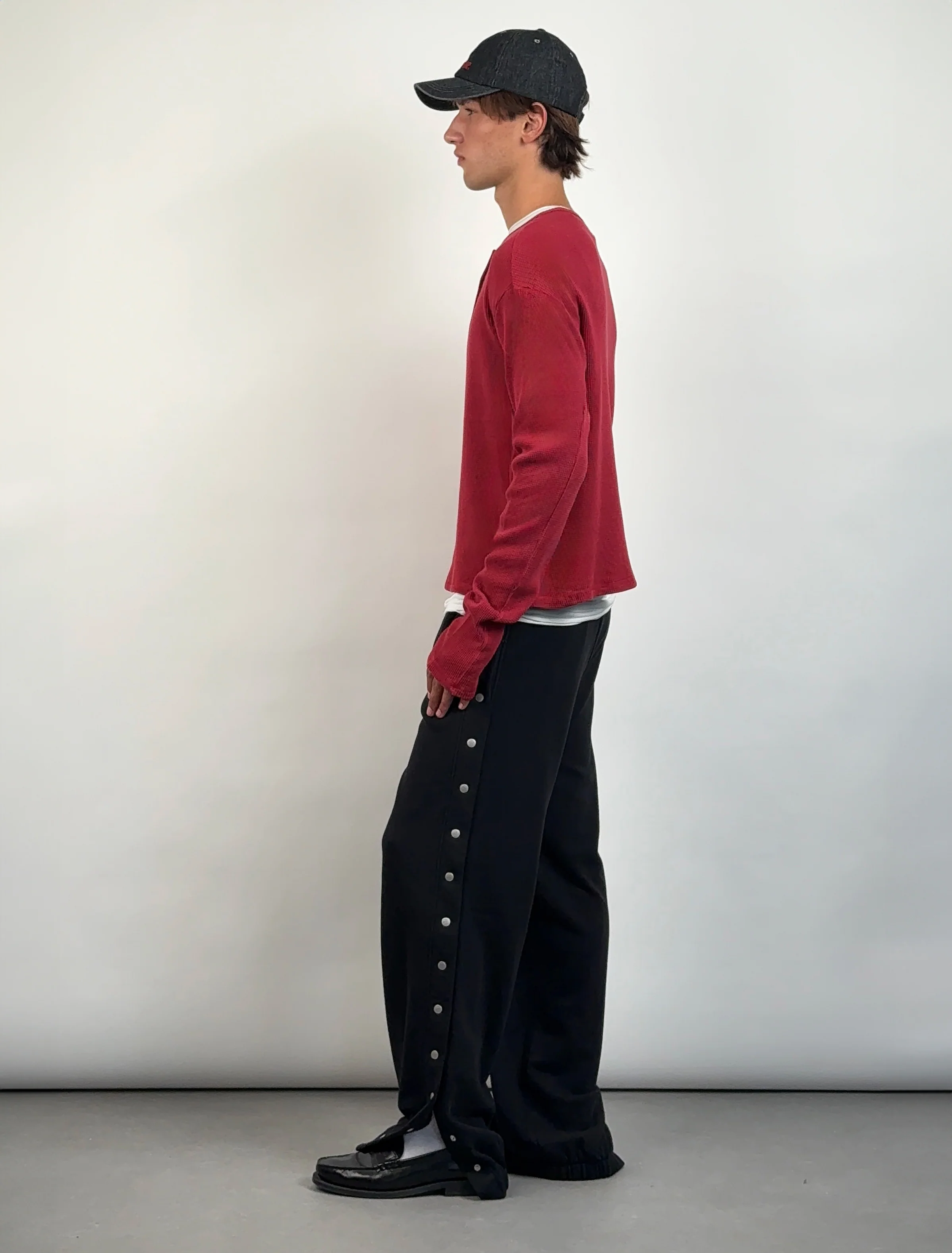 Lis Henley in Faded Red - Image 4