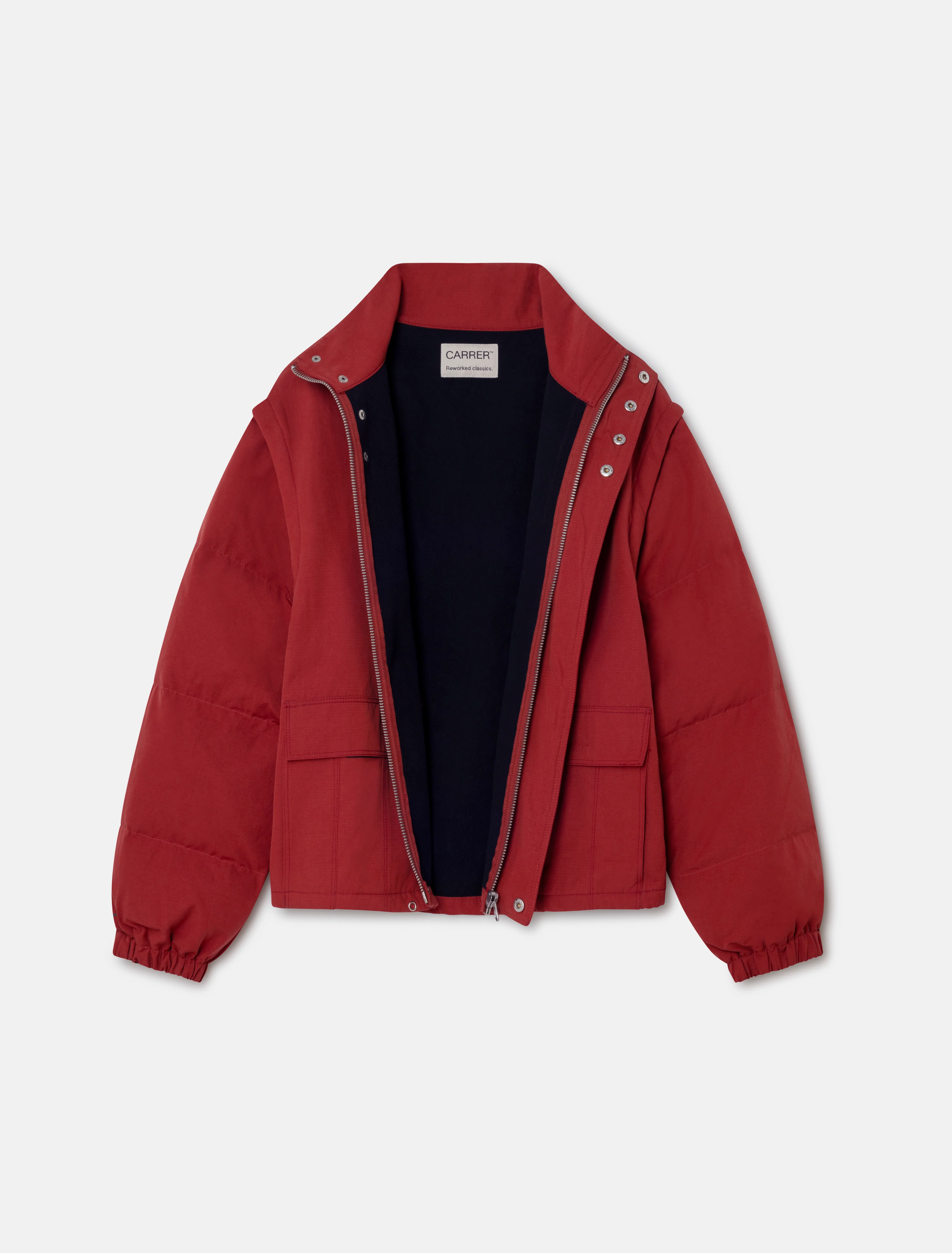 Reed Zip-Off Sleeve Jacket in Red - Image 8