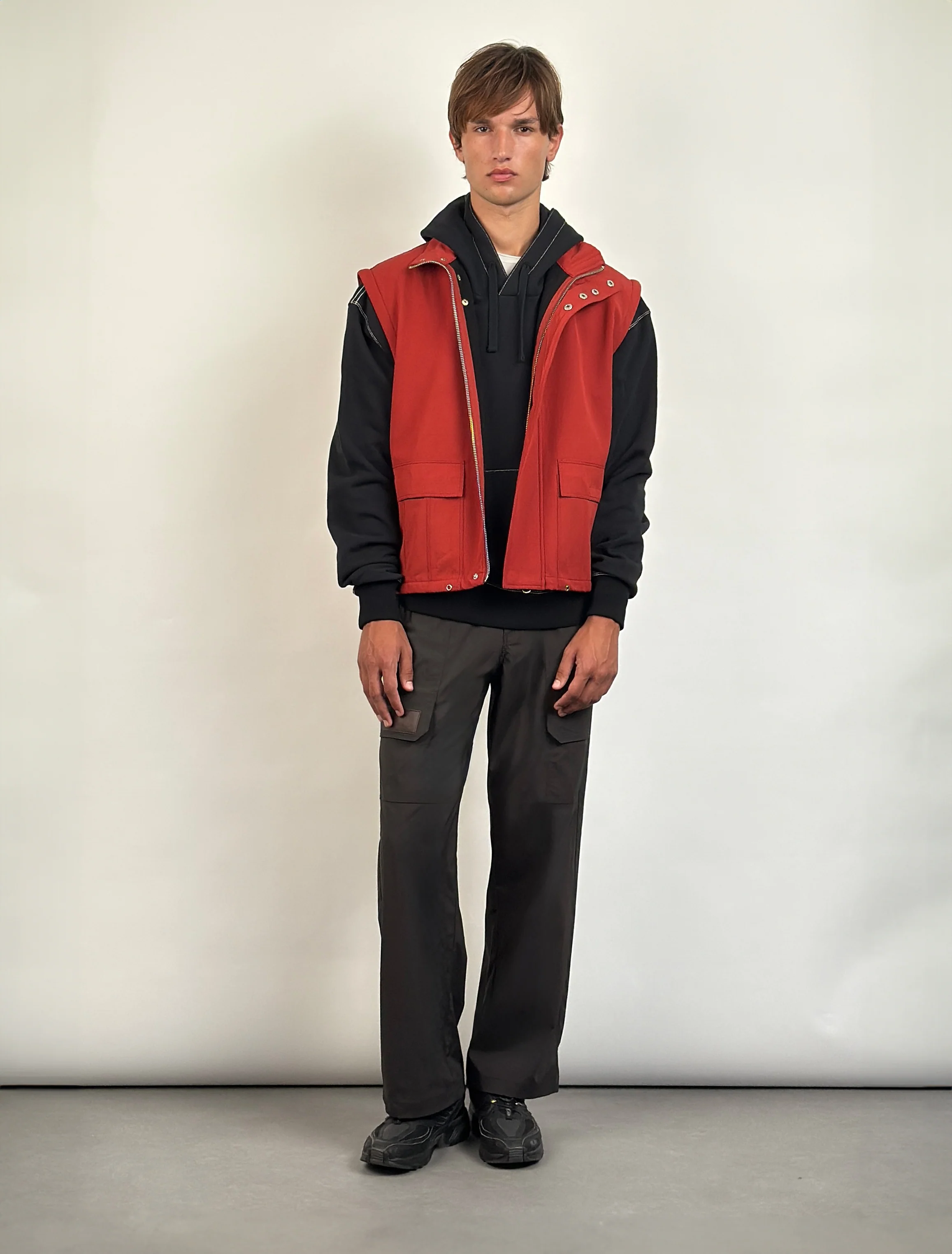 Reed Zip-Off Sleeve Jacket in Red - Image 9