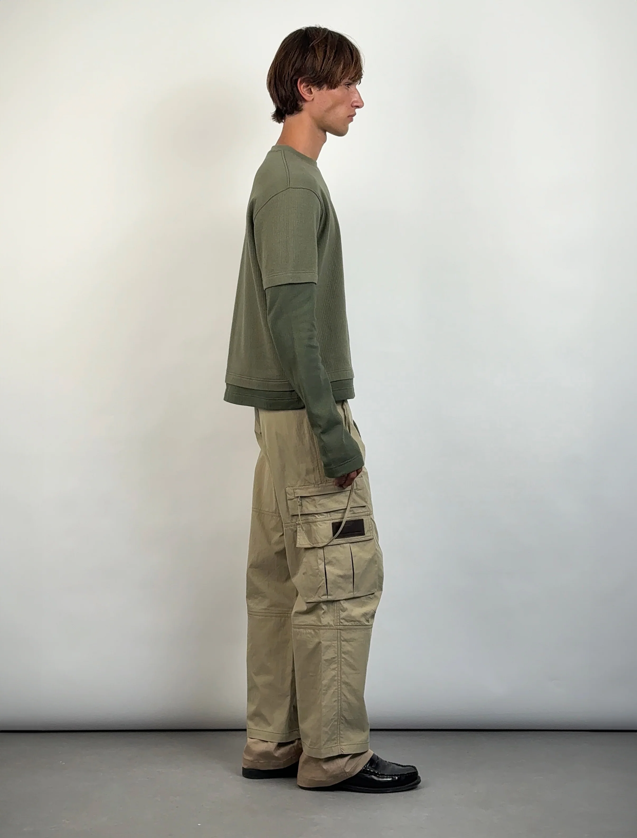 Roque Double Hem Long Sleeve in Double Green - Image 6