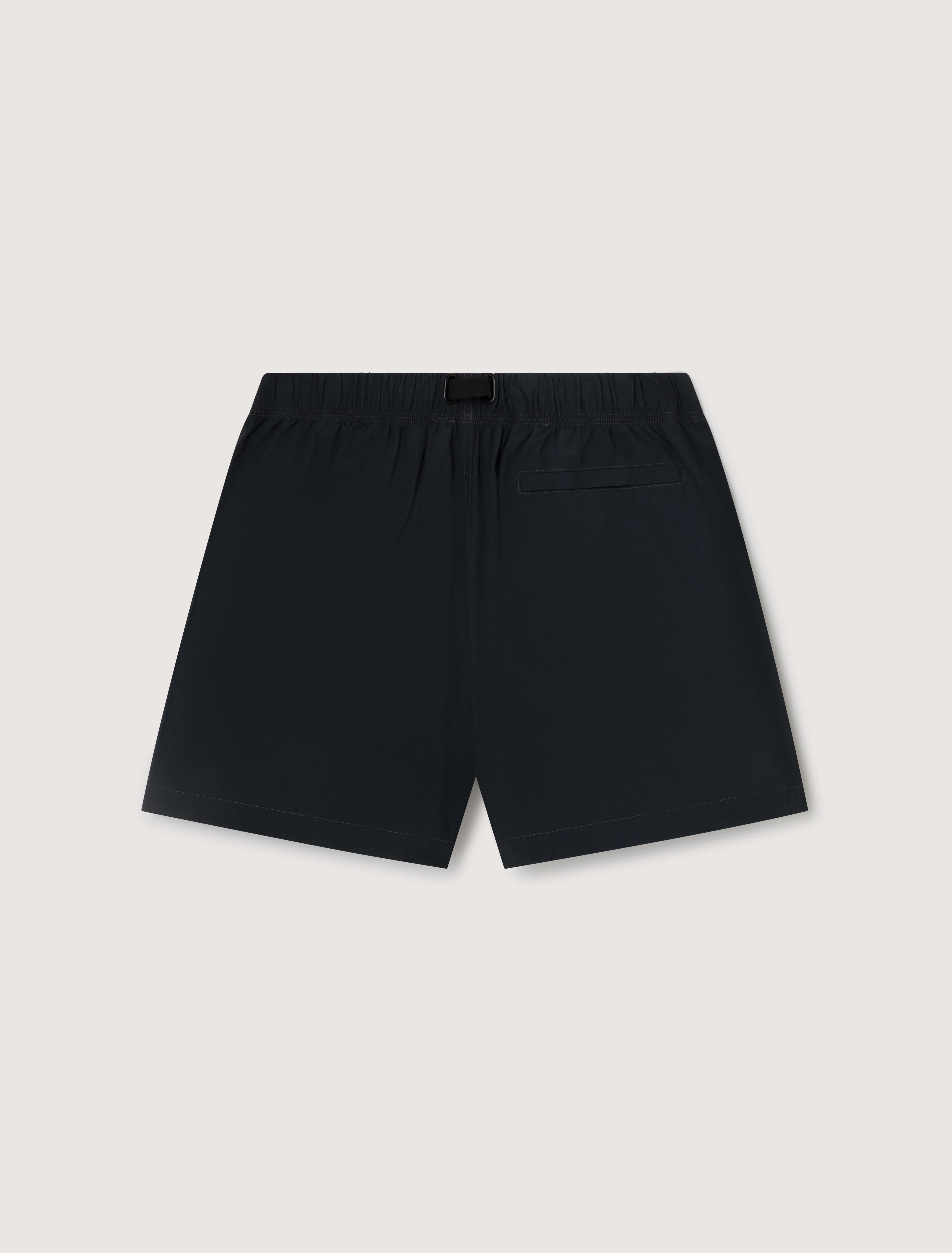 Deia Seersucker Light Shorts in Dark Navy - Image 3