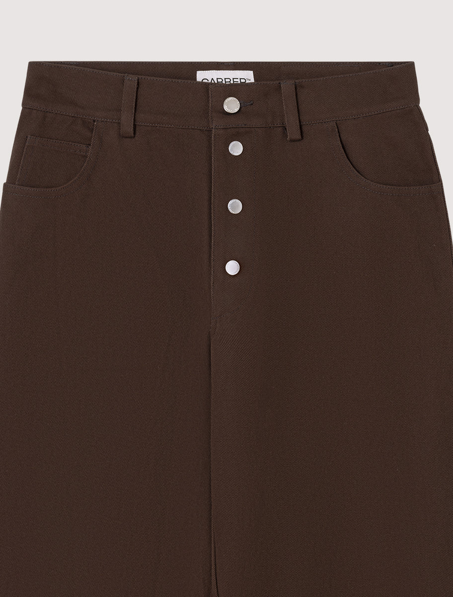 Cercs Wide Straight Pant in Brown - Image 4